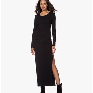 James Perse long sleeve split maxi dress Sz 0